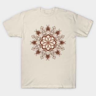 Mandala of Peacock Feathers T-Shirt